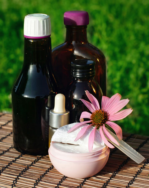 Echinacea could help reduce wrinkles and dry skin.